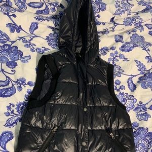 Urban Outfitters Black Shiny Puffer Vest